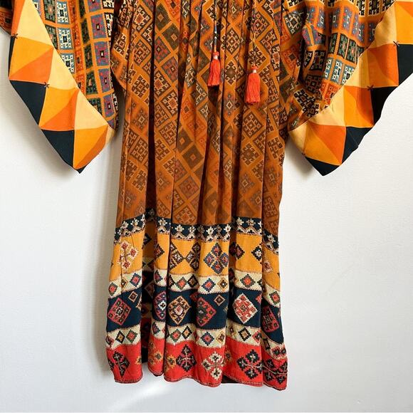 Anthropologie Tanvi Kedia Embellished Tassel Sumana Dress Size S - Picture 5 of 10